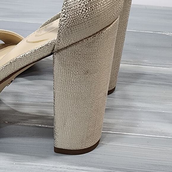 Sam Edelman‎ Yaro Dress Sandals Chunk Block Heels 8.5 - Picture 4 of 16